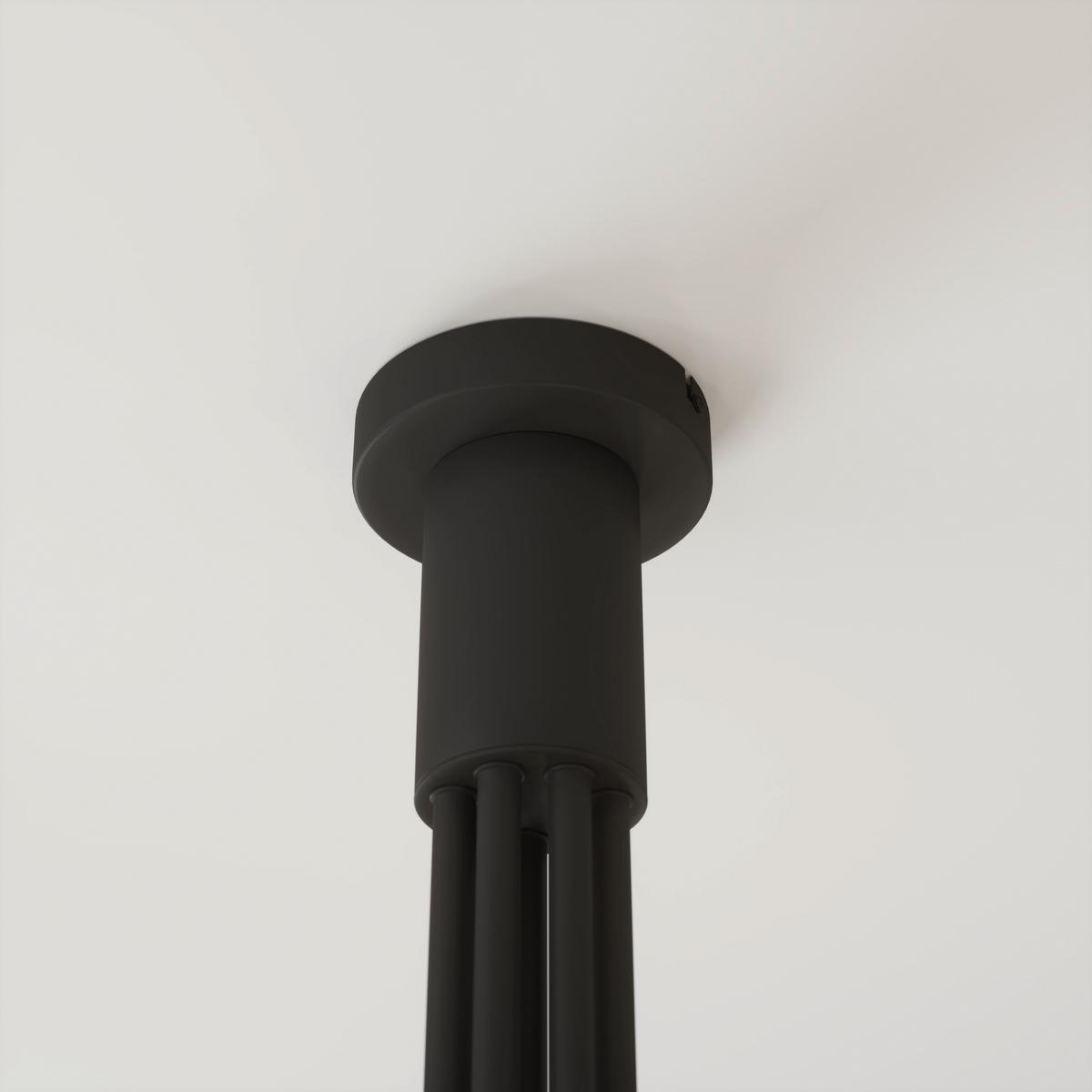 LAMPA SUFITOWA WIDNES - ciemnoszary, Design, metal/szkło (65/40cm) - Novel