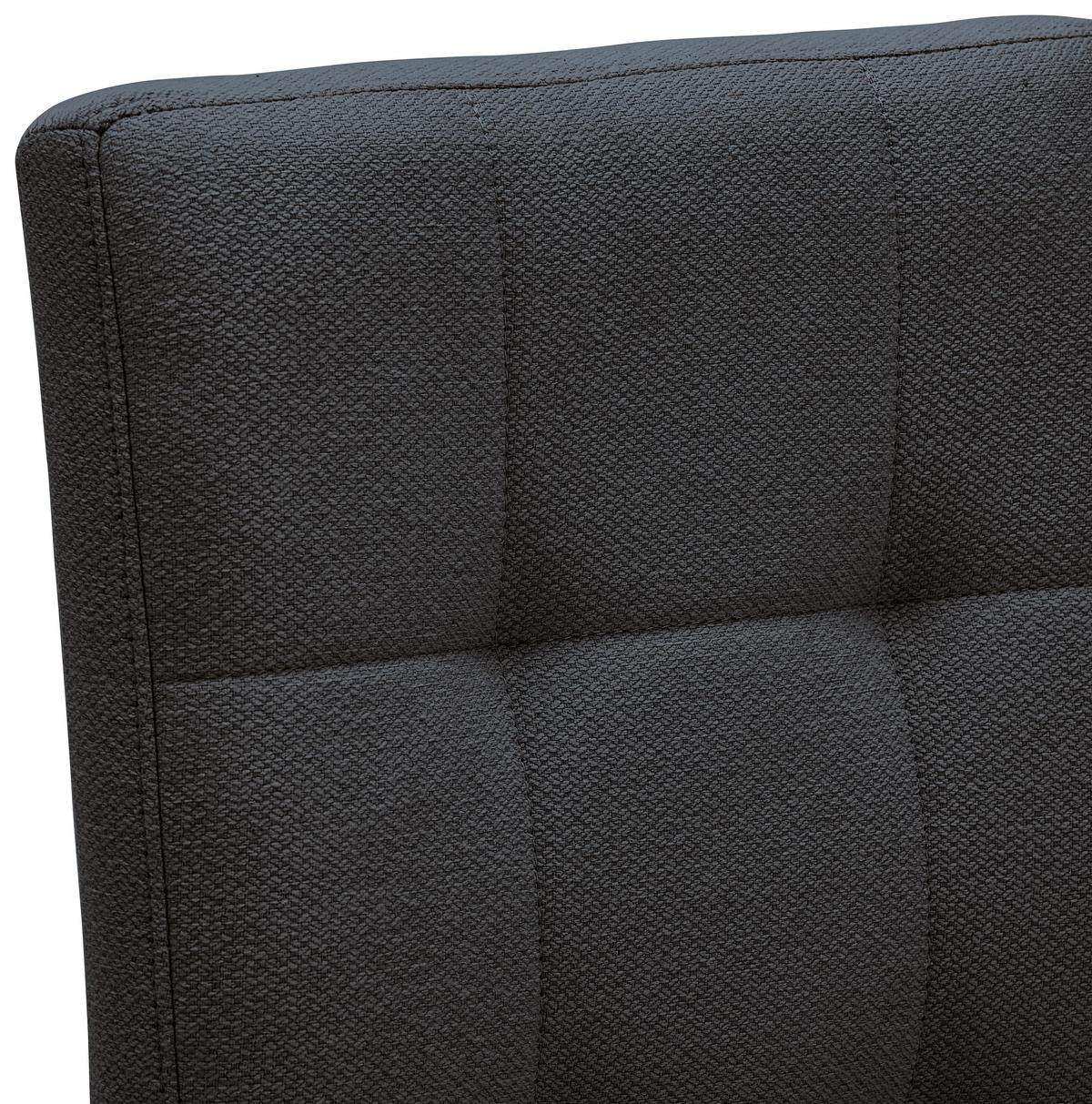 KRZESŁO NANDIA - czarny/szary, Design, metal/tkanina (46/91/61cm) - home24