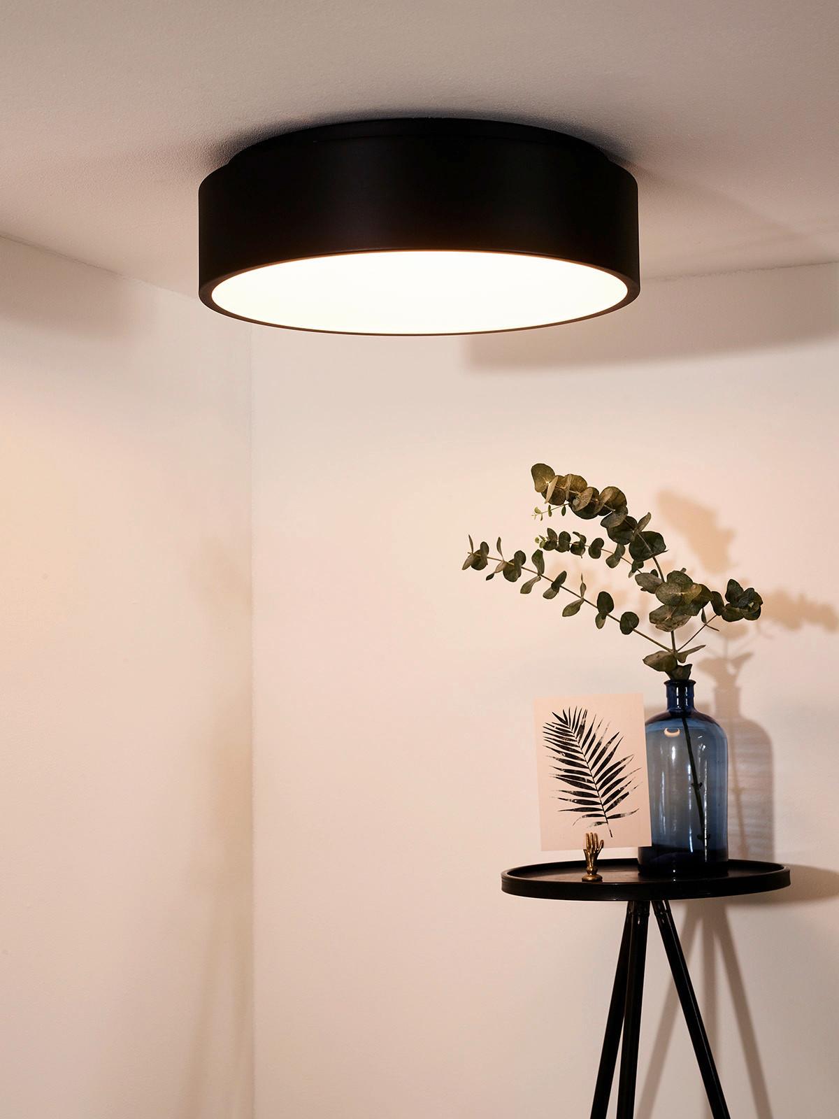 LAMPA SUFITOWA LED 46100/32/30 TALOWE LED - czarny, Basics, metal (45.5/45.5/13cm) - Lucide