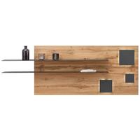 Wandpaneel in Eiche-/Schieferfarben - Schieferfarben/Eichefarben, Modern, Holzwerkstoff (194/70/22cm) - Premium Living
