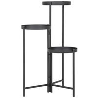 STOJAK NA KWIATY KIRA - czarny, Trend, metal (90/76cm) - Landscape