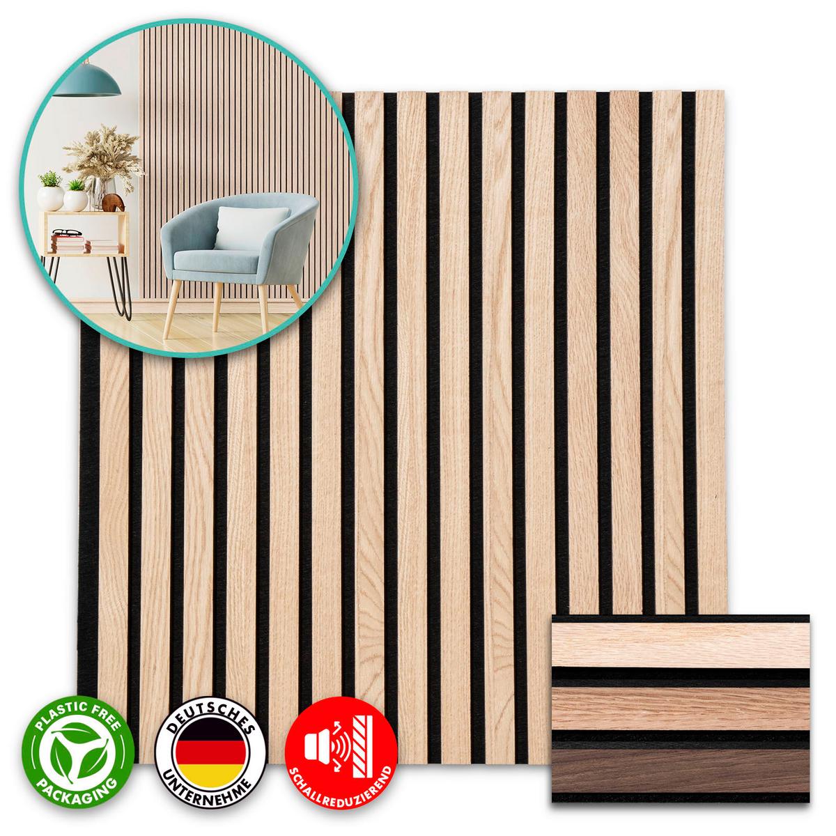 Akustikpaneel Braun - Braun, Basics, Holzwerkstoff (60/60cm) - Floordirekt
