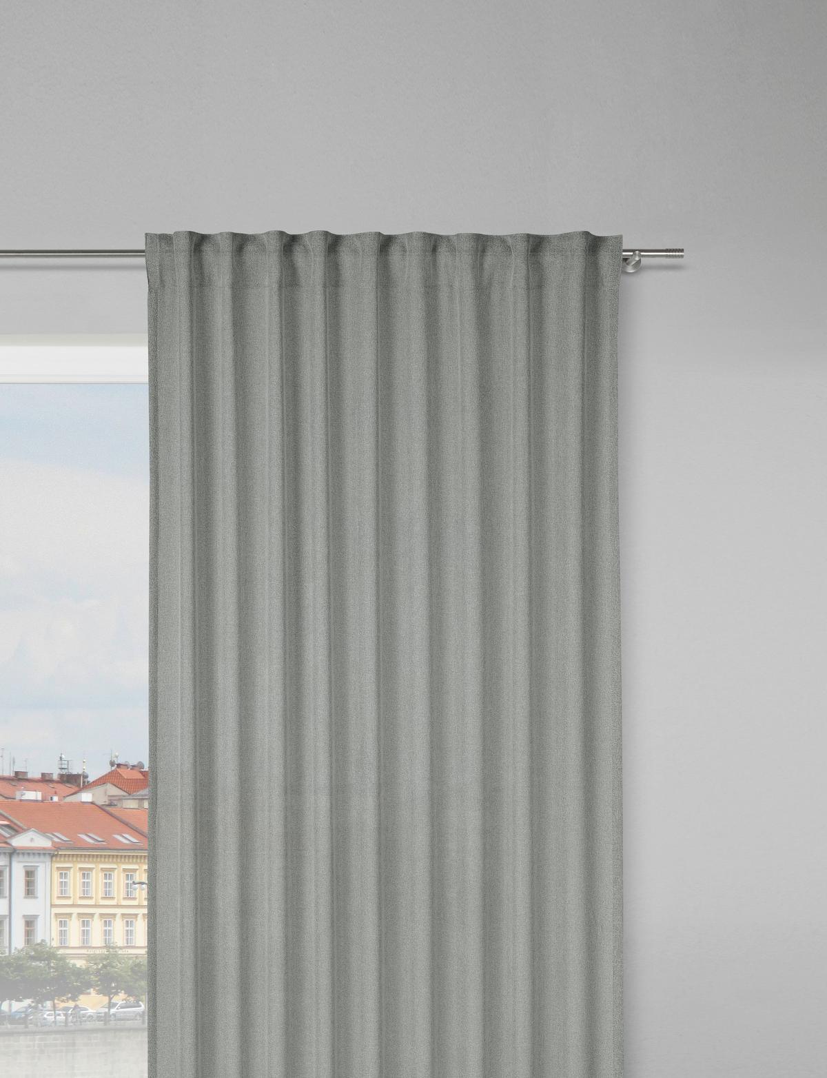 Gotova Zavjesa "ben" Ben - srebrne boje, Moderno, tekstil (135/245cm) - Modern Living