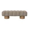 SITTBÄNK ALINA - ljusbrun/naturfärgad, Modern, trämaterial/trä (140/45/45cm) - Bessagi Home