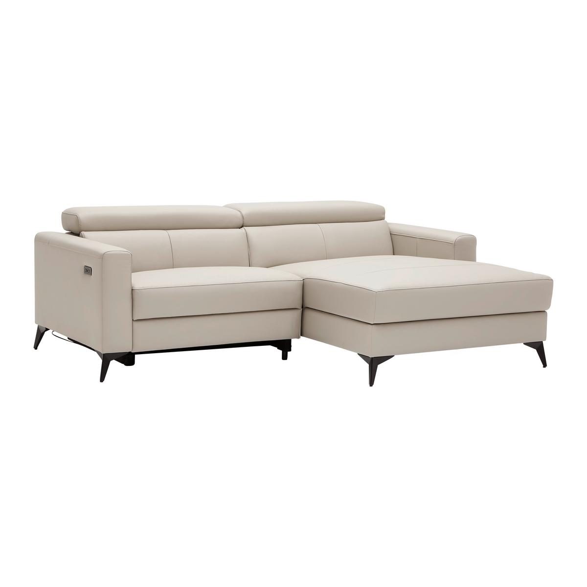 Sedežna Garnitura Bari - črna/bež, Konvencionalno, kovina/tekstil (214/75-95/102-163cm) - Mömax