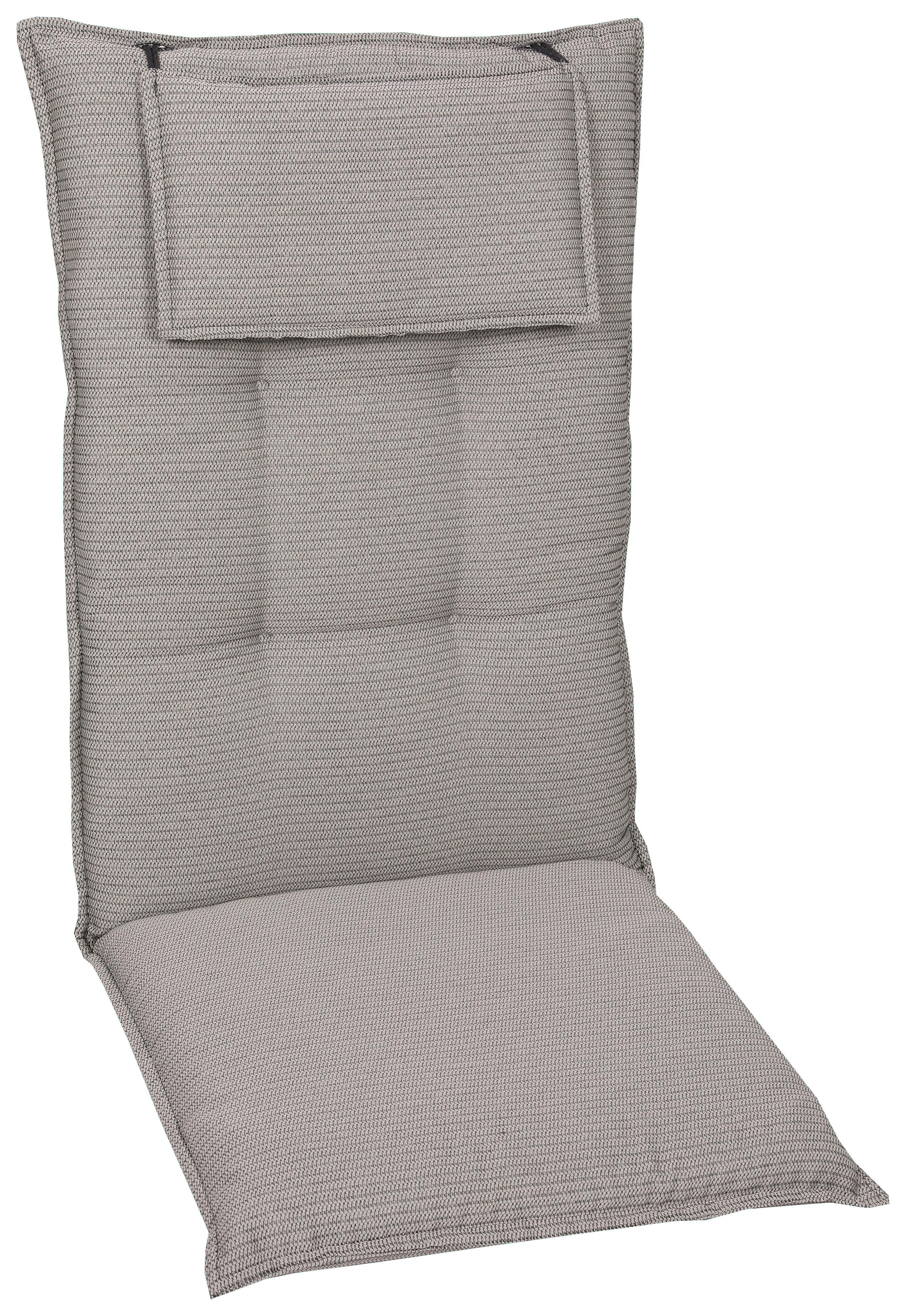 PODUSZKA NA FOTEL 23949 - szary, Basics, tkanina (50/120cm)