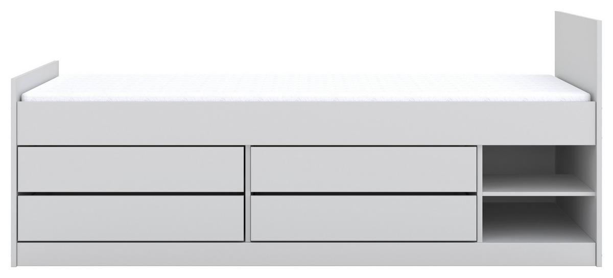 Otroška Postelja Leon, 90x200cm - bela/barve breze, Moderno, leseni material/les (90/200cm) - MID.YOU