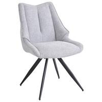 Stolica Ava - siva/crna, Design, metal/tekstil (57/90,5/64,5cm) - Premium Living