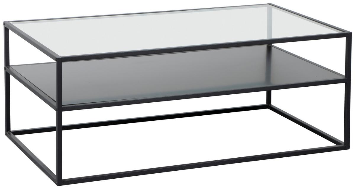 STOLIK KAWOWY JANNIS  -EXKLUSIV- - czarny, Design, materiał drewnopochodny/metal (110/60/43cm) - Boxxx