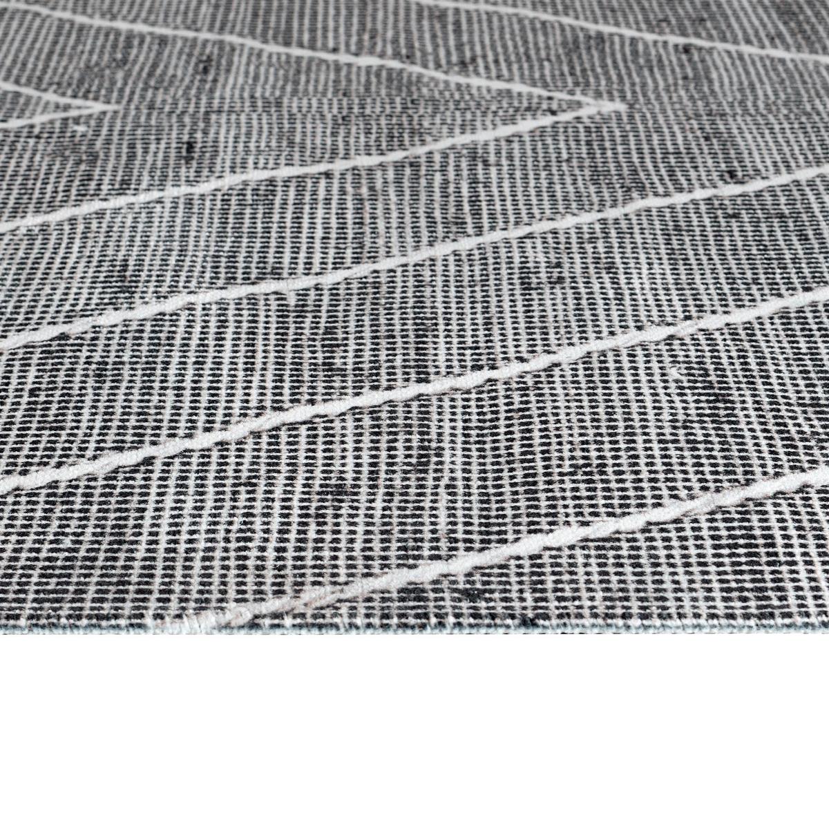 Webteppich Emilian in Grau ca. 120x170cm - Grau, Natur, Textil (120/170cm)