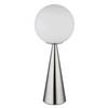 BORDSLAMPA CHARLIE - opal/nickelfärgad, Basics, metall/glas (20/49,5cm)