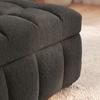 SCHLAFSOFA LIARA - Dunkelgrau/Schwarz, MODERN, Holz/Textil (137/87/110cm) - Bessagi Home