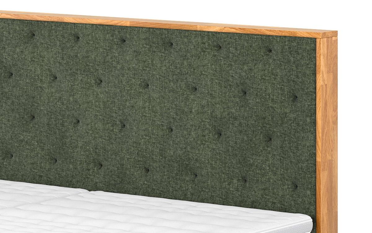 Boxspring Ágy Palma Ii. Bxb - zöld, Modern, faalapú anyag/textil (180/200cm)