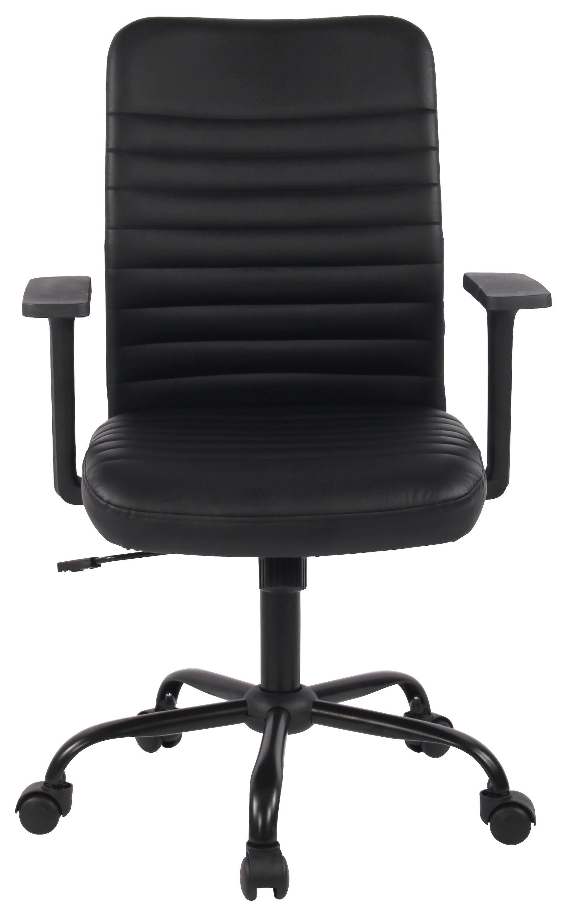 Uredska Stolica Noir - crna, Moderno, metal/tekstil (60/91-101/58cm) - Modern Living