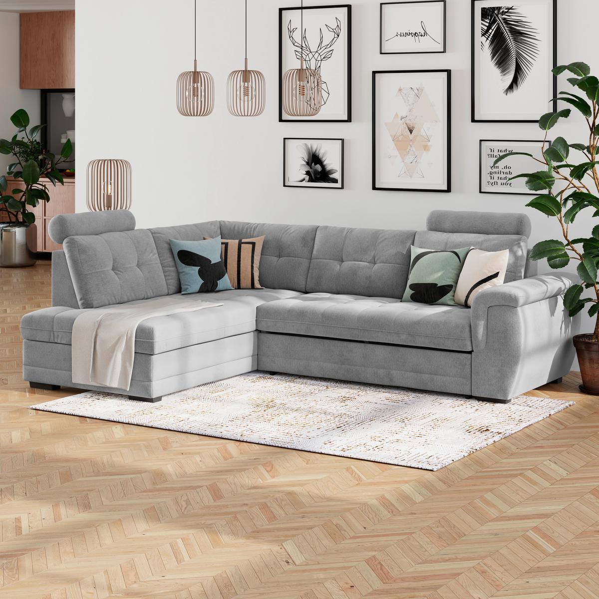 Coltar FALCO NEW - gri deschis, Konventionell, textil (251/183cm) - Mömax