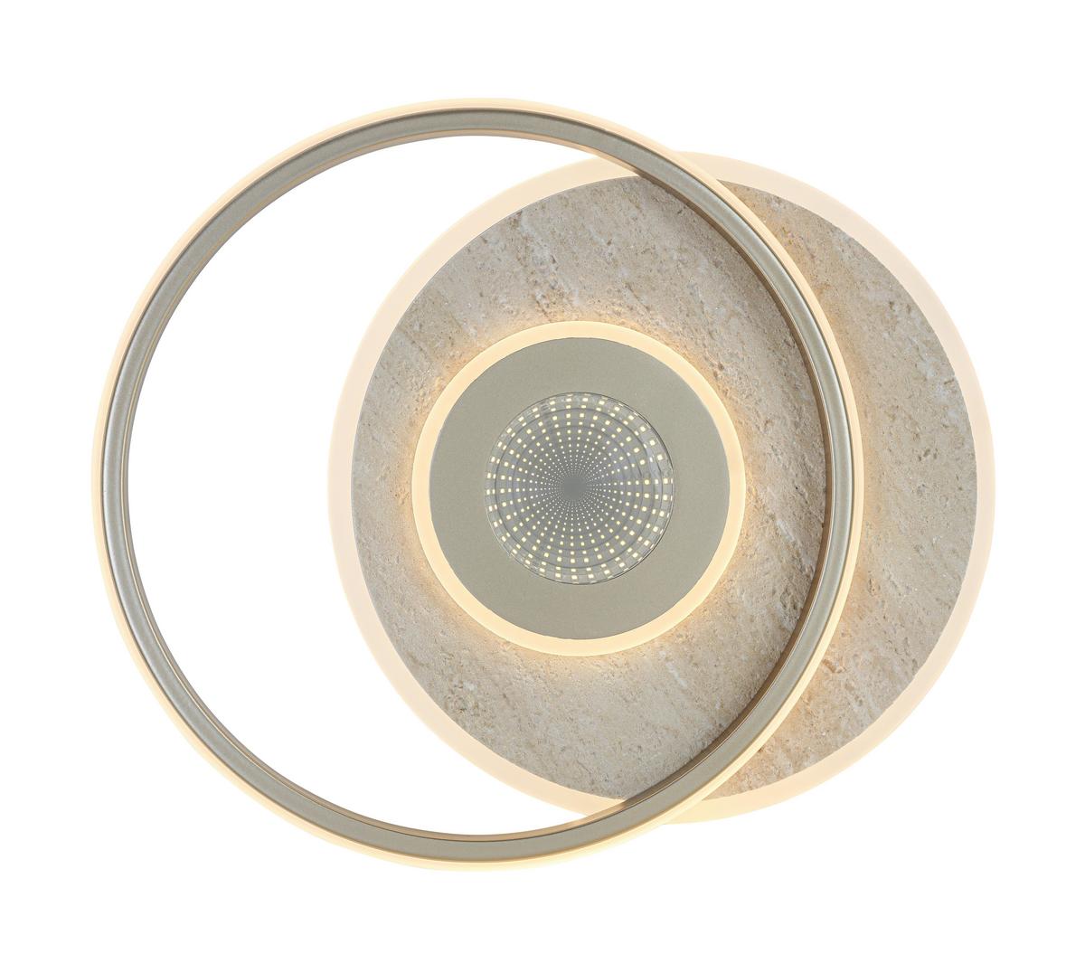 LED-Deckenleuchte Pul Champagnerfarben max. 24 Watt - Champagner, MODERN, Kunststoff/Metall (42/35/6cm) - Mömax