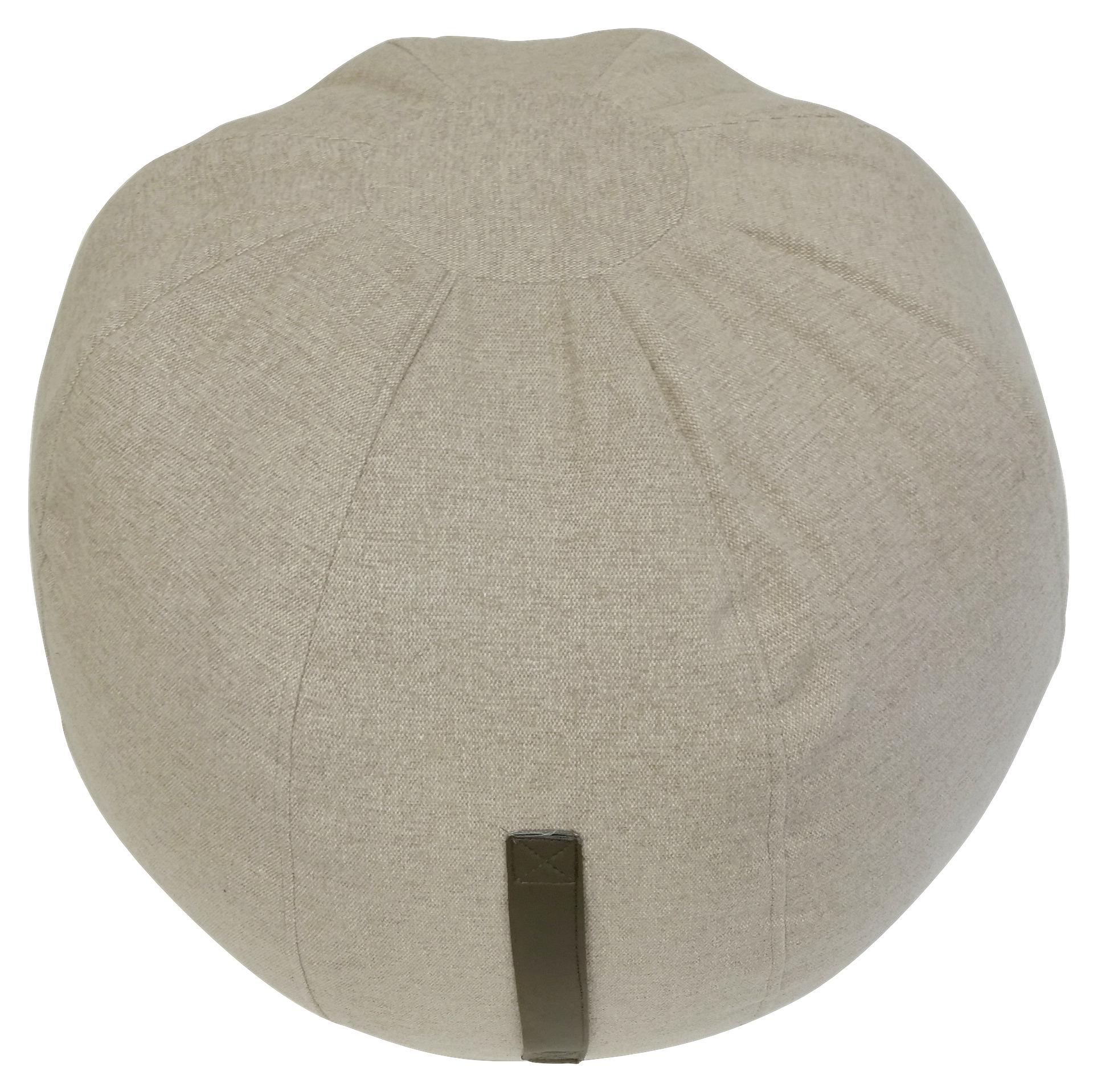 Pouf Eleni in Beige - Beige, MODERN, Textil (55/55cm) - Bessagi Home