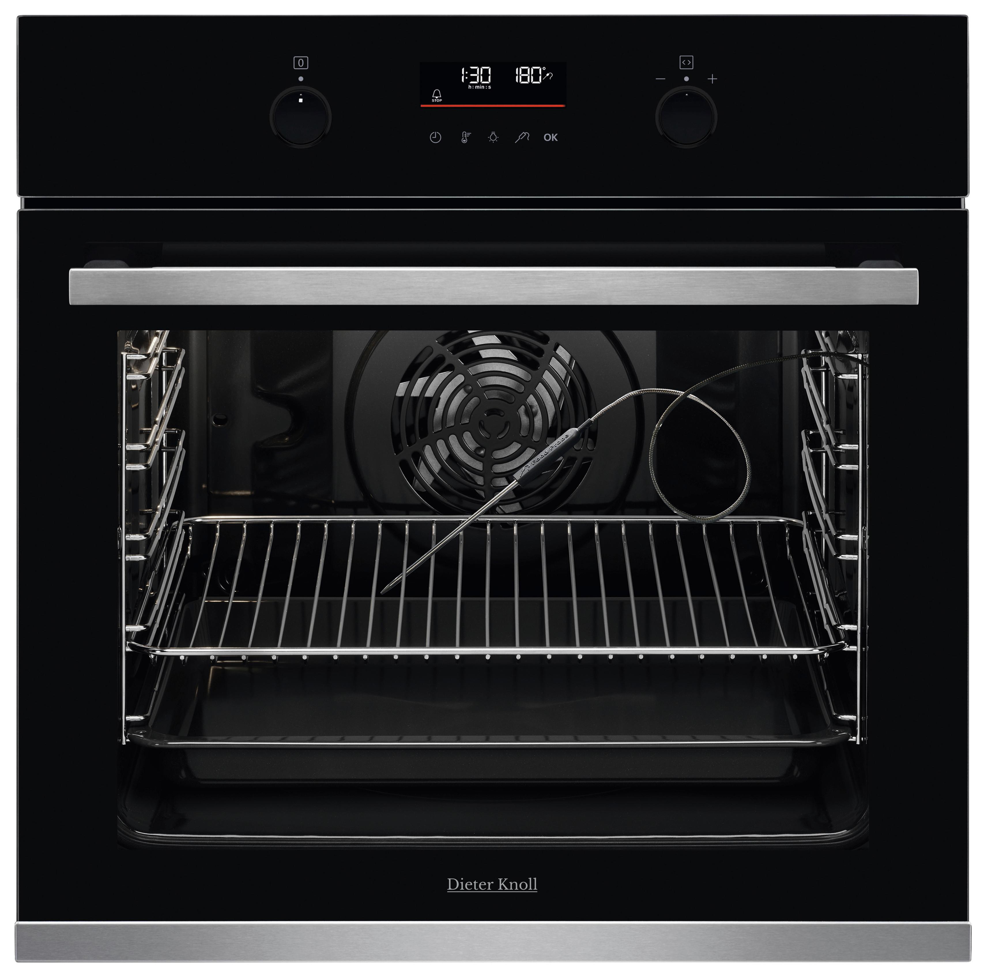 Einbaubackofen DKP37903XK - Edelstahlfarben/Schwarz, Basics, Glas/Metall (59,4cm) - Dieter Knoll