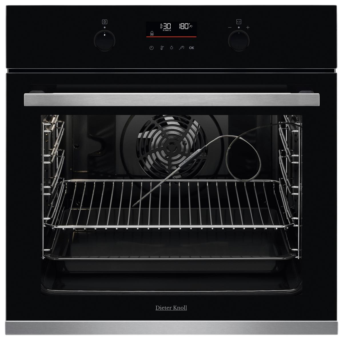 Einbaubackofen DKP37903XK - Edelstahlfarben/Schwarz, Basics, Glas/Metall (59,4cm) - Dieter Knoll