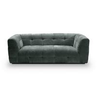 3-Sitzer-Sofa Tenso Petrol - Petrol/Schwarz, Basics, Holz/Kunststoff (217/72/96cm) - MID.YOU