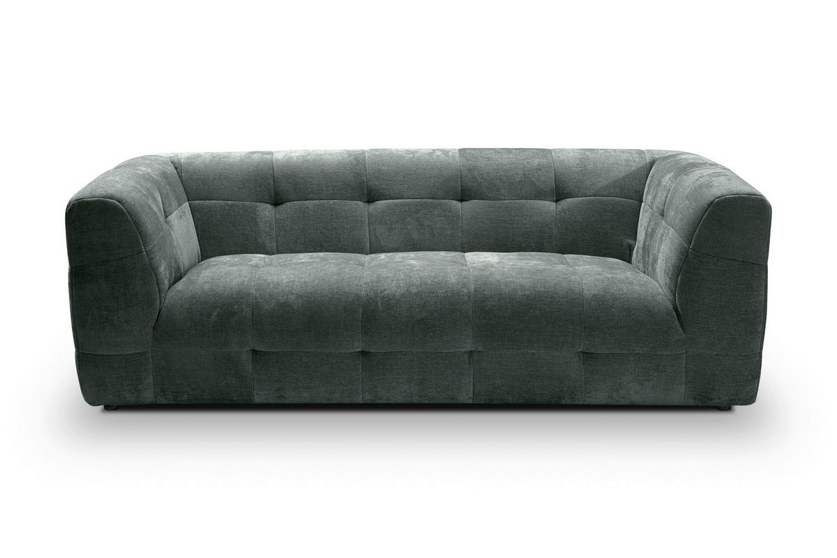 3-Sitzer-Sofa Tenso Petrol - Petrol/Schwarz, Basics, Holz/Kunststoff (217/72/96cm) - MID.YOU
