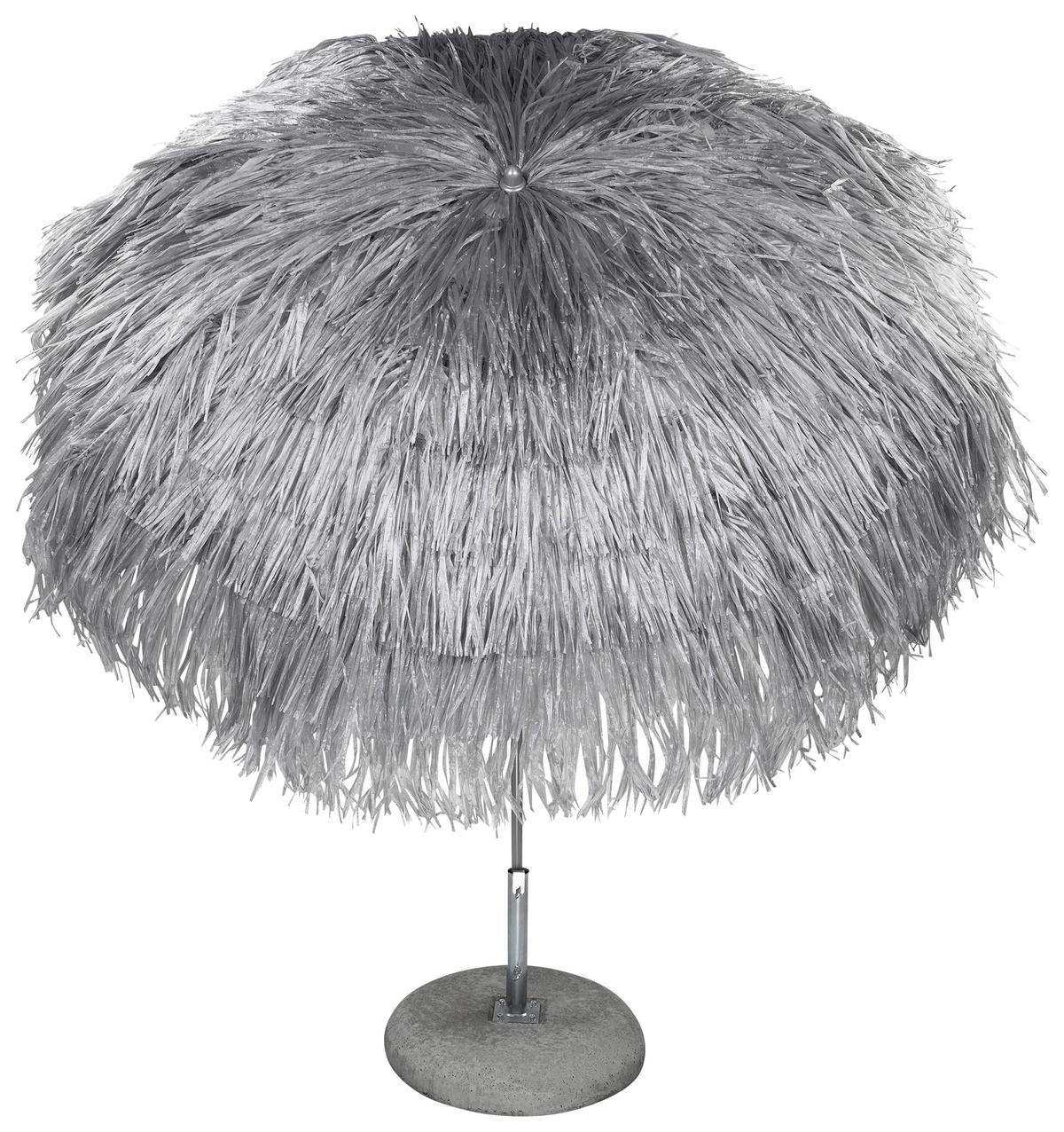 PARASOL PRZECIWSŁONECZNY HAWAII - kolor srebrny/kolor aluminiowy, Design, metal/tkanina (200/200cm) - Jan Kurtz