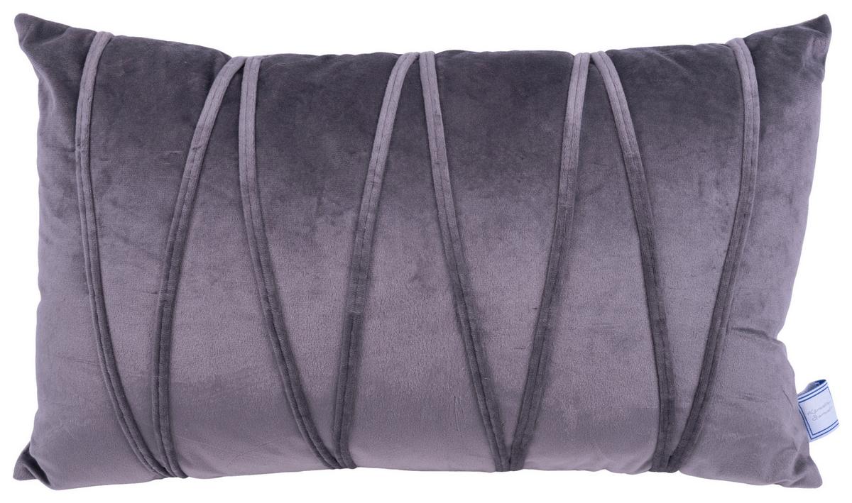 ZIERKISSENSET PAULINA 125 2ER-SET - Graphitfarben, Konventionell (30x45/50x45cm)