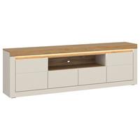 Tv Komoda Naxxar - kašmir/boja hrasta, Trendi, pločasti materijal/plastika (194/62,5/39,6cm) - Modern Living