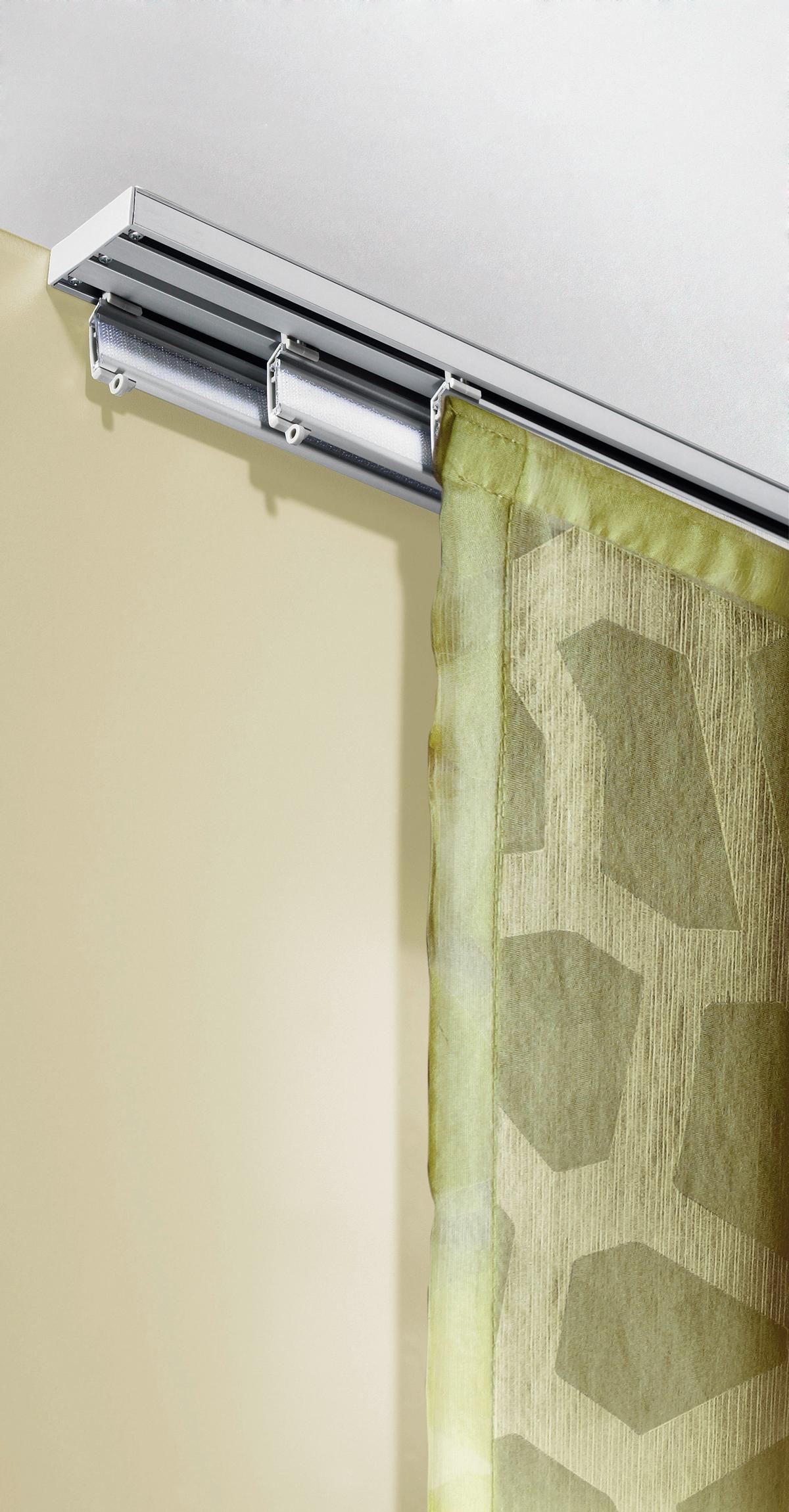 SZYNA DO ZASŁON PANELOWYCH 90000-005 3-CZĘŚCIOWY  ZESTAW - biały, Design, metal (160cm) - Homeware