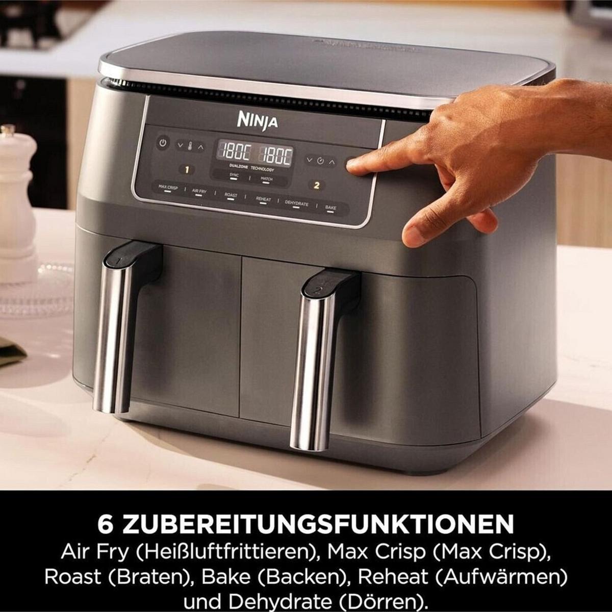FRYTKOWNICA BEZTŁUSZCZOWA DZ300EU - ciemnoszary, Basics, ceramika