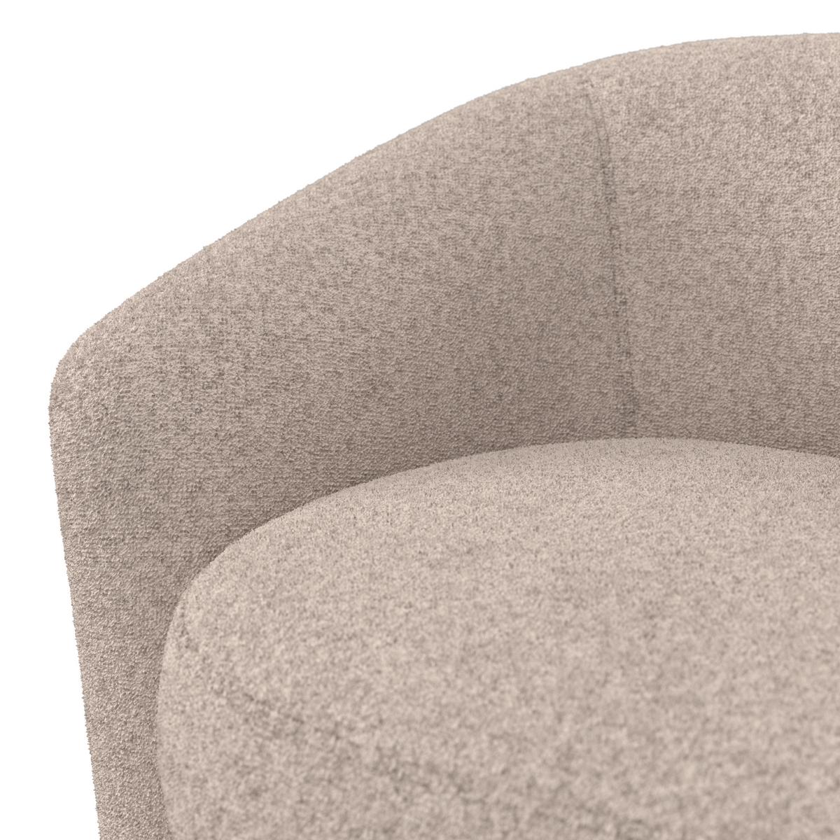 Canapea ISABEL - crem, Modern, lemn/textil (197/72/86cm) - Bessagi Home