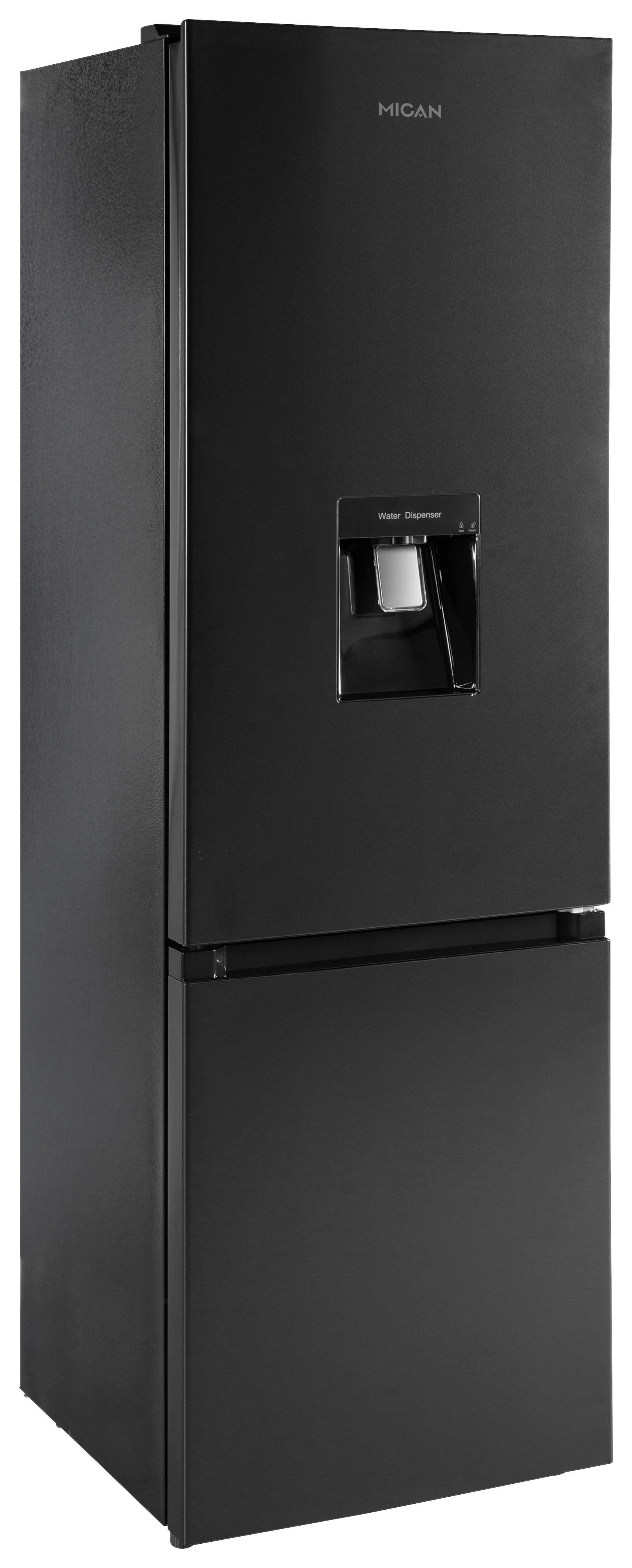 Kühl-Gefrier-Kombination SKHABMFDIWSE Schwarz - Schwarz, Basics, Glas/Metall (54,5/178/54cm) - Mican