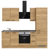 Küchenleerblock Structura High o. Geräte Eiche - Schieferfarben/Eichefarben, MODERN, Holzwerkstoff/Metall (240cm) - Nobilia
