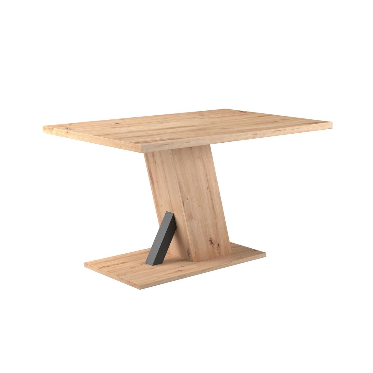 Masă SEVERIN 138 - culoare lemn stejar, Modern, material pe bază de lemn (138/76/90cm)