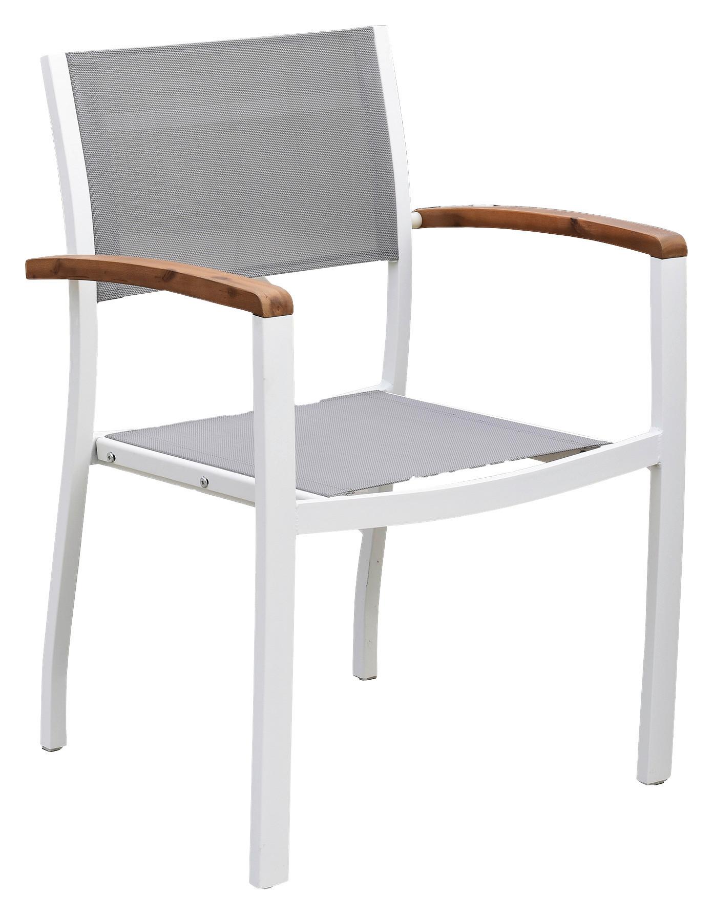 STAPELSESSEL NAXOS - Naturfarben/Weiß, MODERN, Holz/Textil (59/85/56cm) - Gardenson
