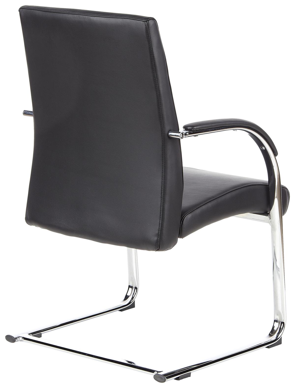 Konferenčni Stol Barolo V, Črna - črna, Moderno, kovina/tekstil (60/101/49cm) - MID.YOU