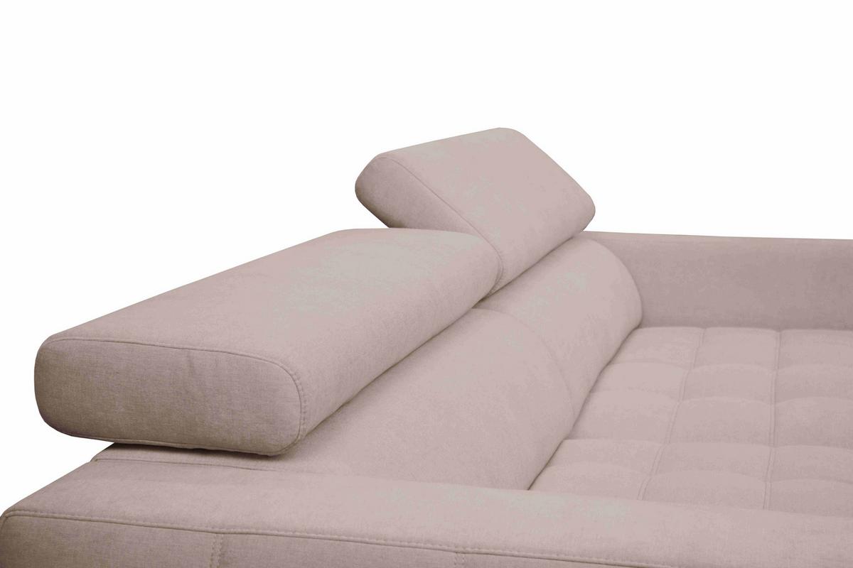 Sarokkanapé Aspen - bézs, Konventionell, faalapú anyag/textil (264/192cm)