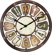Wanduhr Andrea Ø ca. 80cm - Multicolor, LIFESTYLE, Holz (80cm) - Modern Living