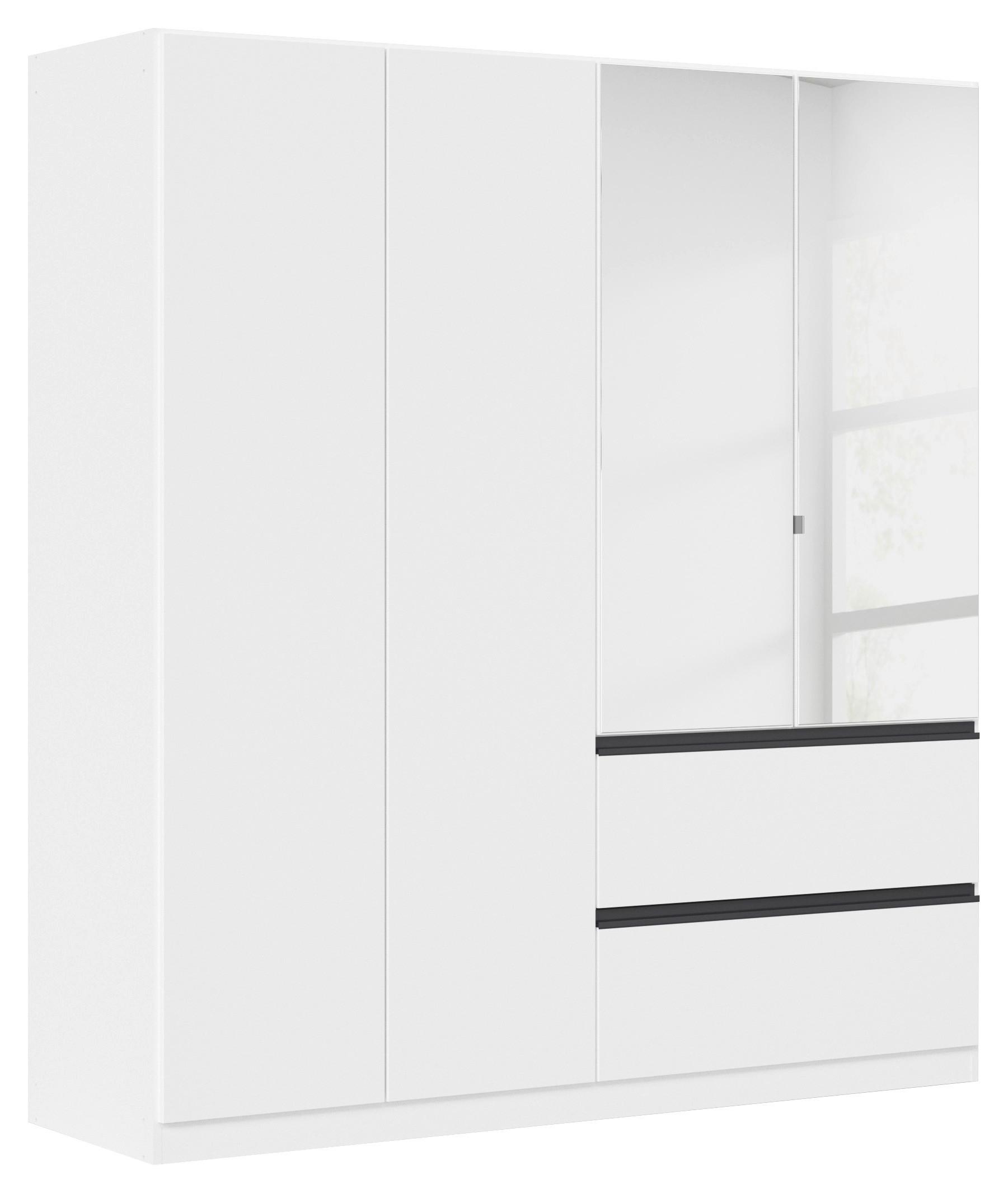 Omara S Klasičnimi Vrati Costa, Bela, Siva - bela, Moderno, leseni material (181/197/54cm) - Rauch Möbel