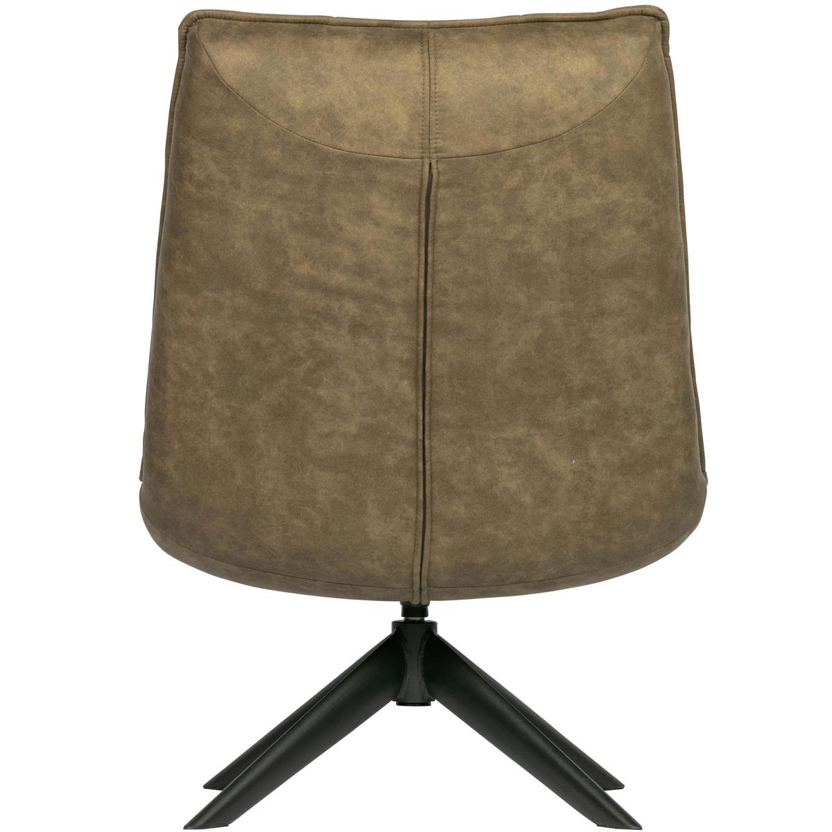 Sessel Jouke Grün B: 70cm - Schwarz/Grün, Design, Textil/Metall (70/97/85cm) - Livetastic