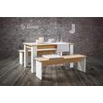 Jedilna Garnitura London-based- - bela/hrast, Moderno, leseni material (138,5/45/75/37/80cm) - Based