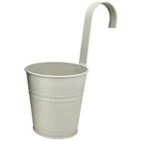 Übertopf Zana Hellgrau Ø ca. 11cm - Hellgrau, Metall (11/11,5cm) - Mömax