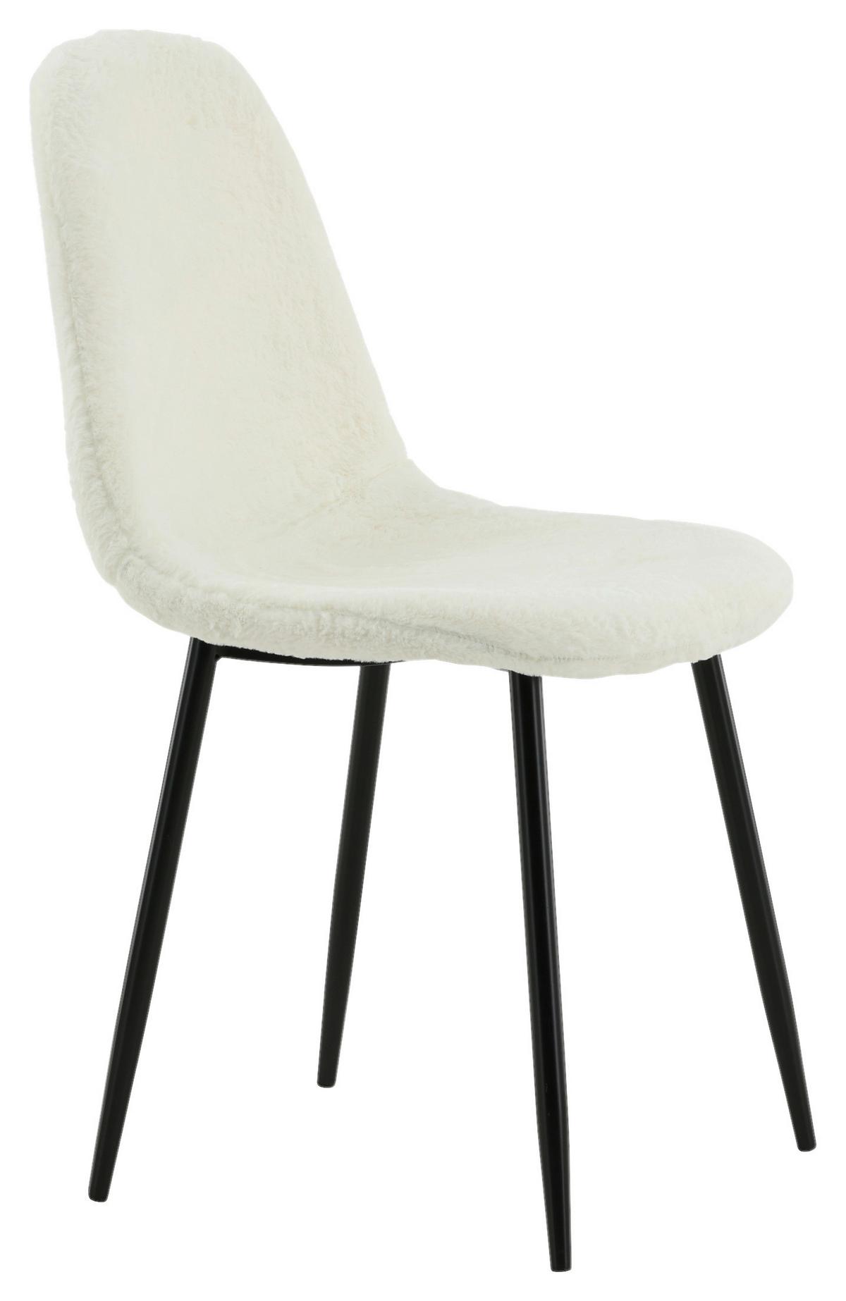 STUHL-SET POLAR - Schwarz/Weiß, Design, Textil/Metall (44/87/53cm) - Livetastic