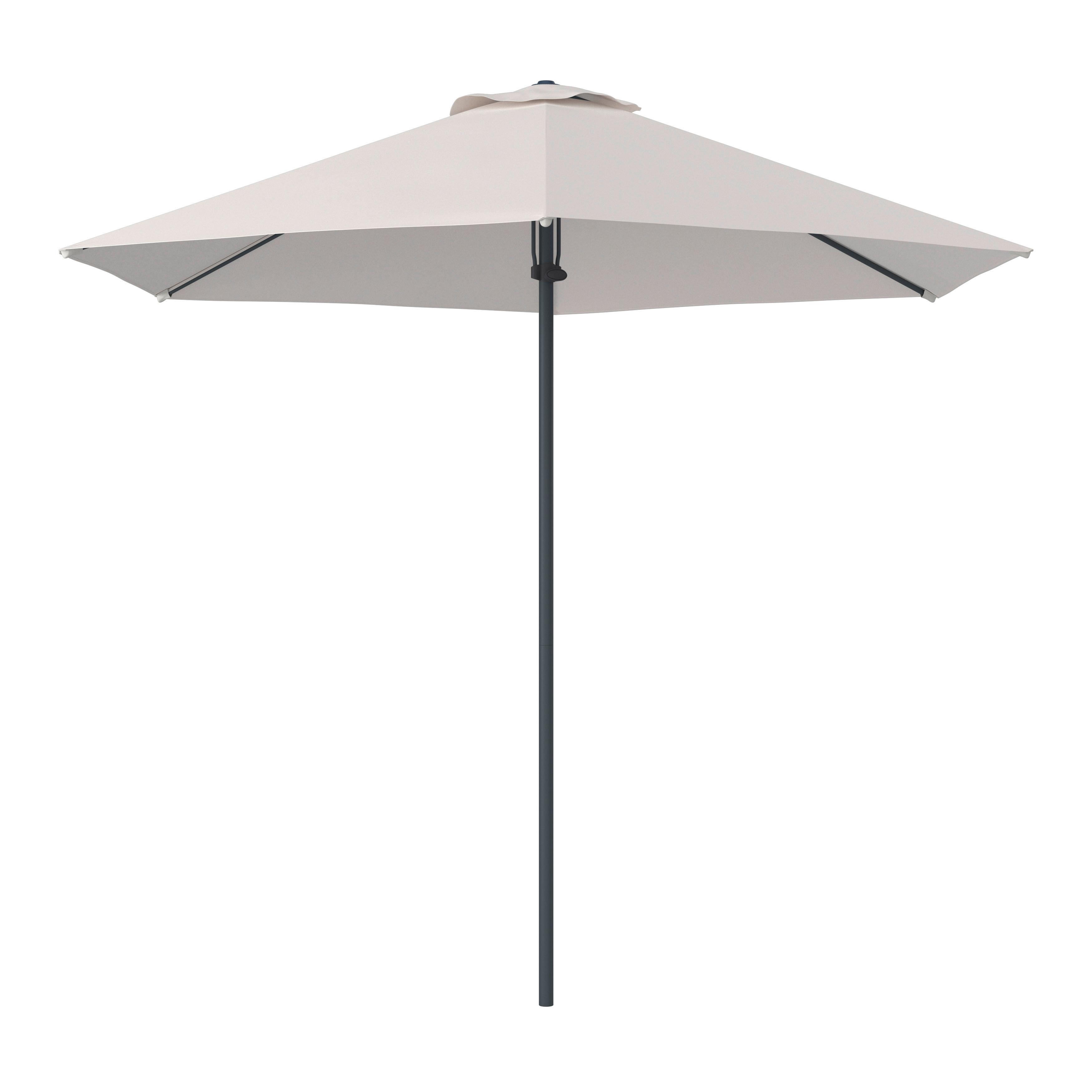 Sonnenschirm Martina Beige ca. 270x230cm - Beige/Anthrazit, Basics, Kunststoff/Textil (270/230cm) - Mömax