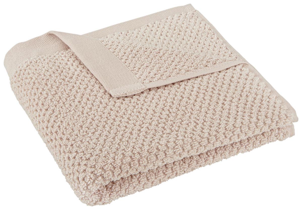 Handtuch Luise ca. 50x100cm - Rosa, KONVENTIONELL, Textil (50/100cm) - Modern Living