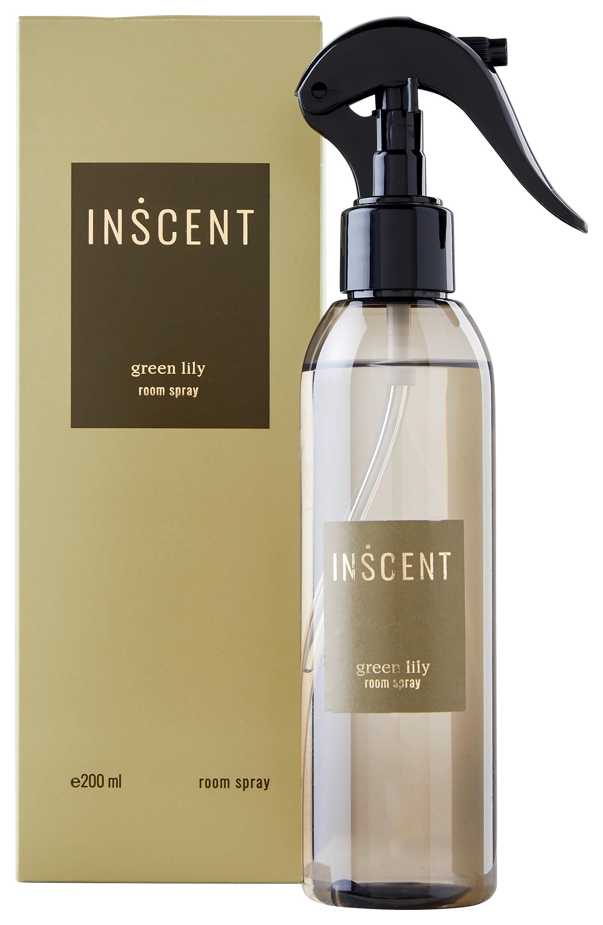 Légfrissítő Spray Green Lily - sötétzöld, Design, műanyag (7/23/7cm) - Inscent