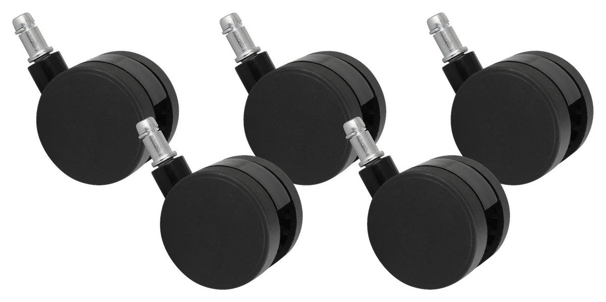 Kolesce Za Vrtljivi Stol Spm1.937 - črna, Basics, umetna masa (6cm) - MID.YOU