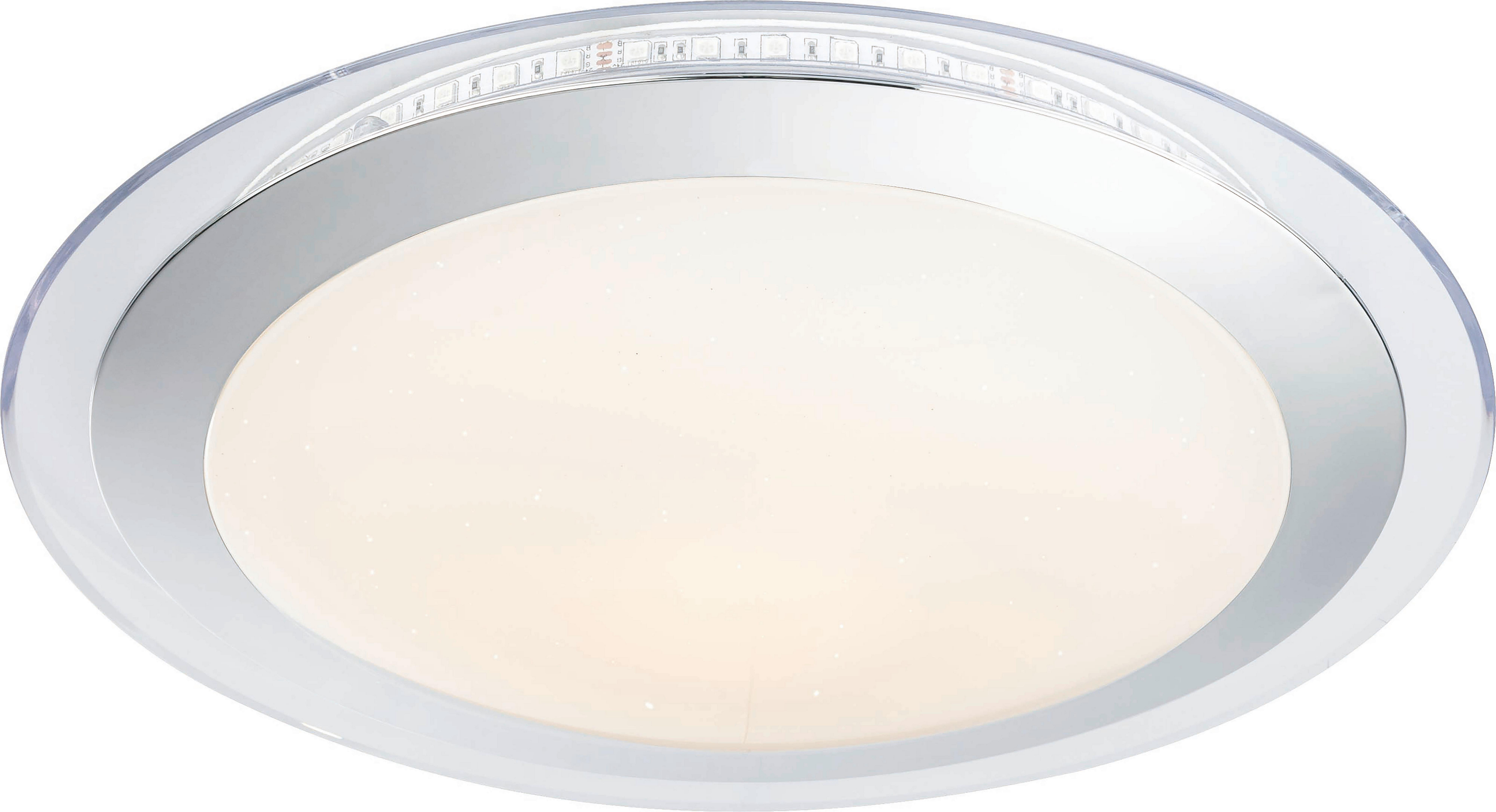 LED-Deckenleuchte Uko ca. 24 Watt - Klar/Weiss, Konventionell, Kunststoff/Metall (53/8,5cm) - Modern Living