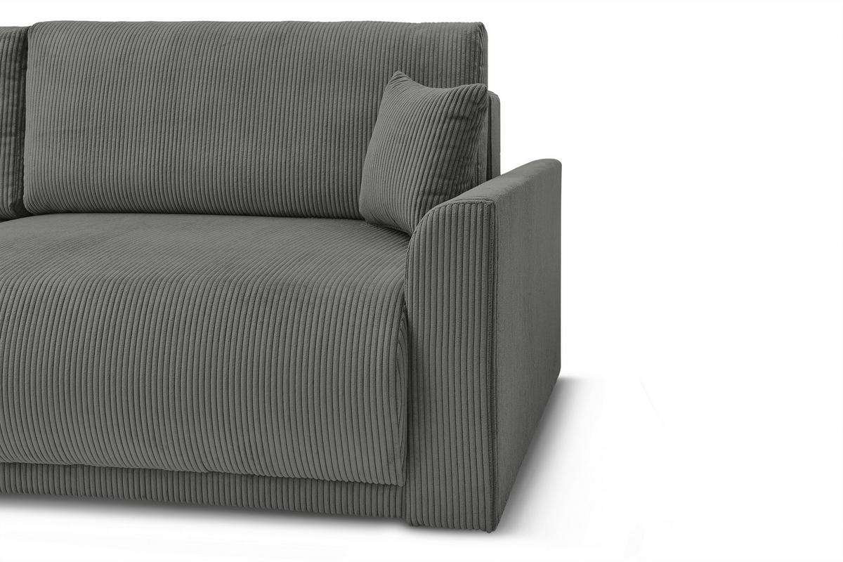 Coltar Kim - gri închis, Modern, lemn/textil (233/160cm) - Modern Living
