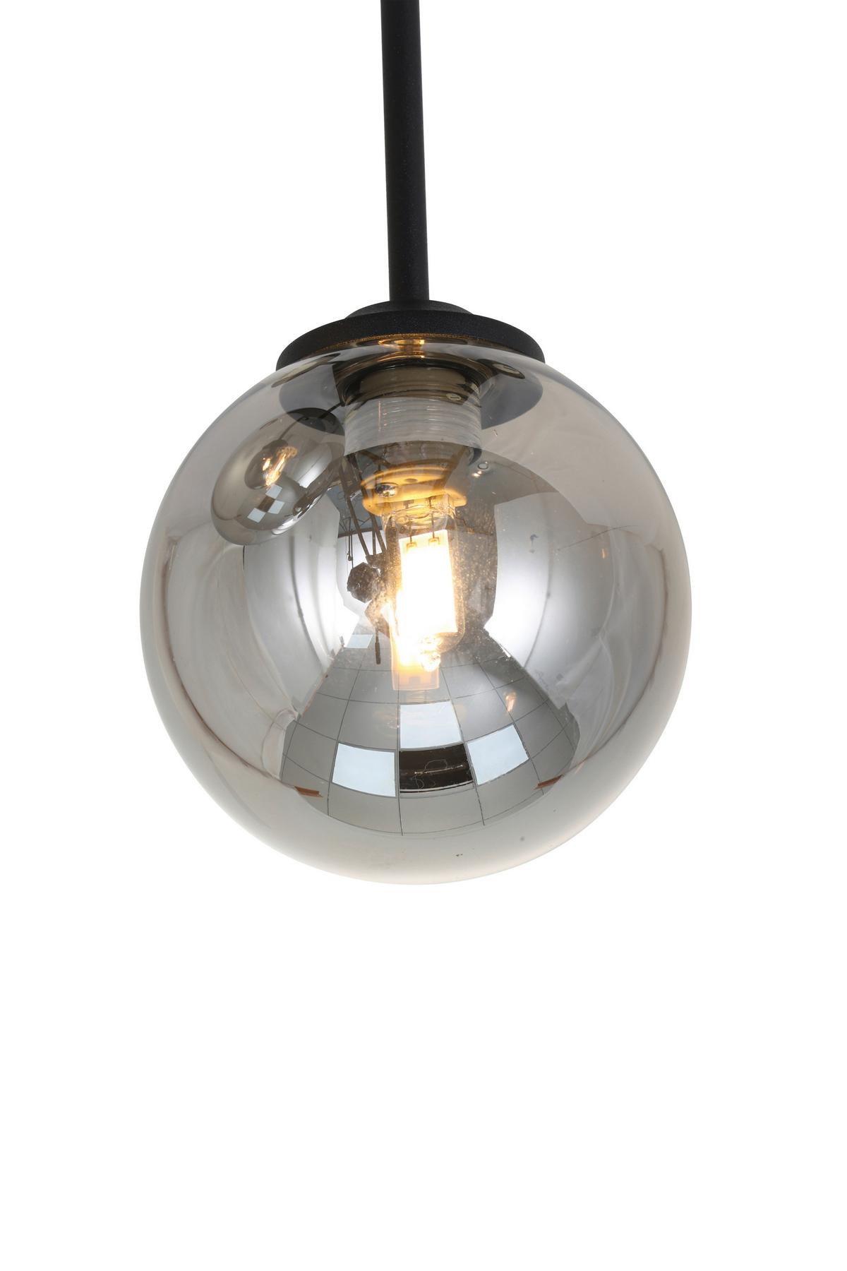 LAMPA WISZĄCA MURIEL - czarny, Trend, metal/szkło (25,5/25,5/41cm) - Novel